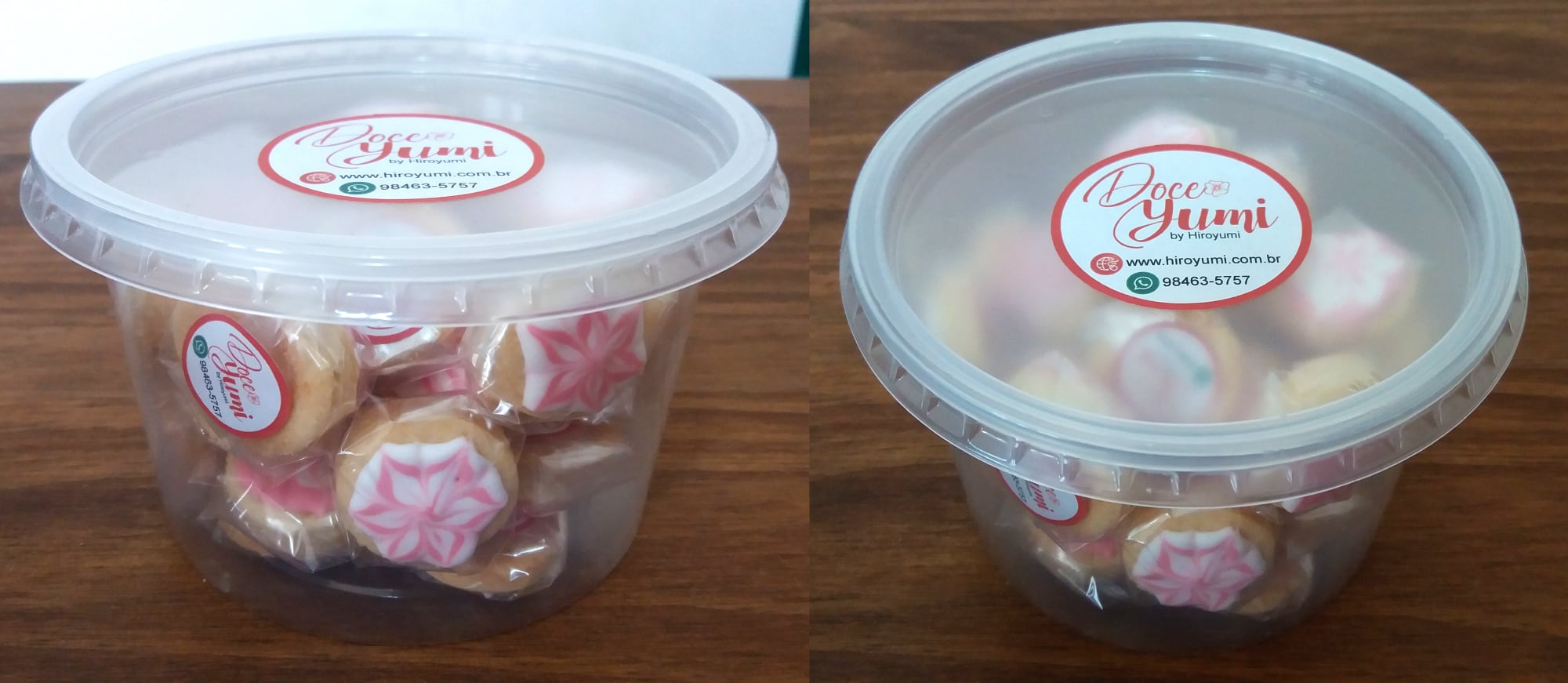 Potinho com 30unds amanteigados 3cm