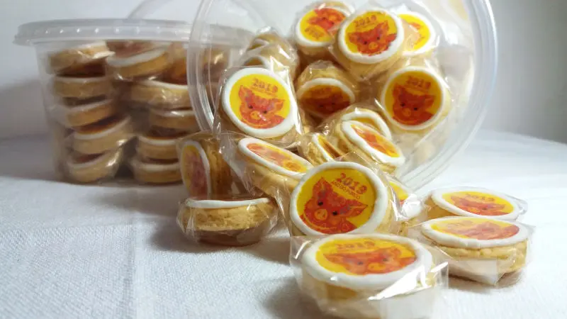 Biscoitinhos 3cm Amanteigados com imagem