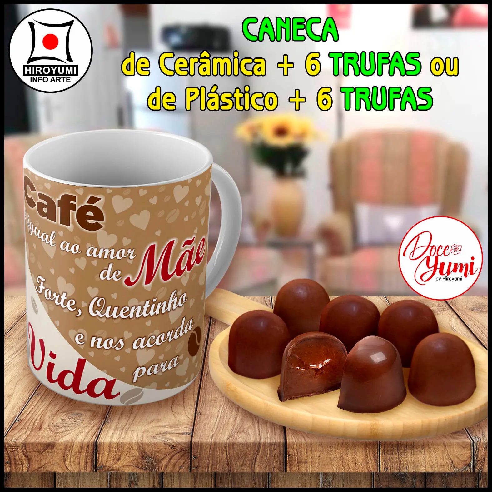Caneca + Trufas