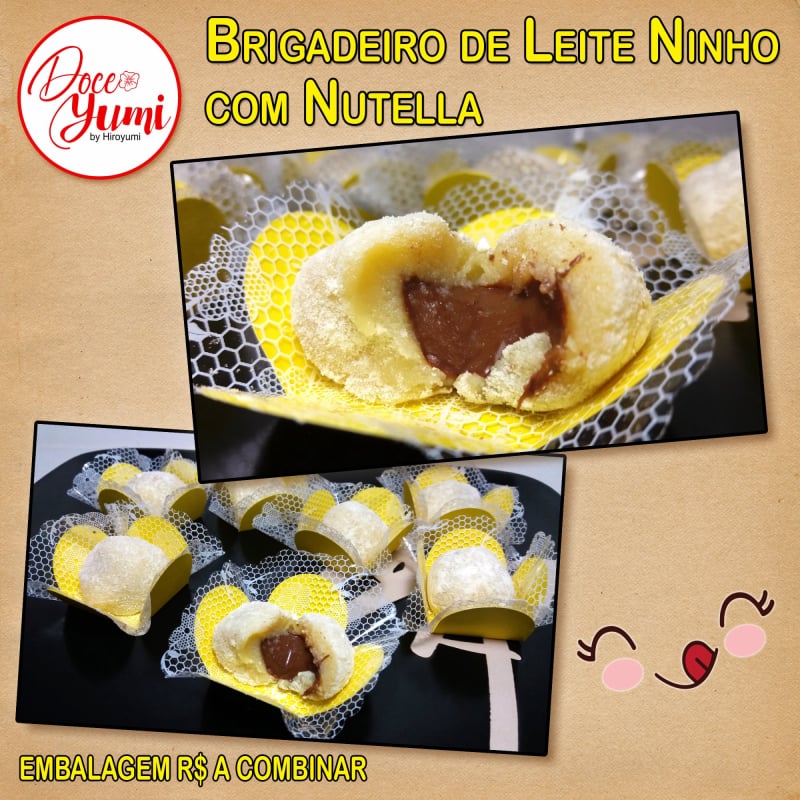 Brigadeiro de Leite Ninho com Nutella