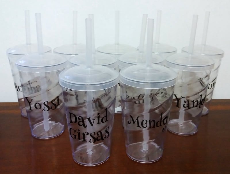 Copo Twister com tampa e canudo